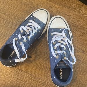 womens 8 converse madison blue and gold